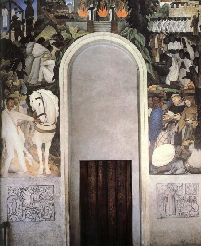 Diego Rivera revolt china oil painting image